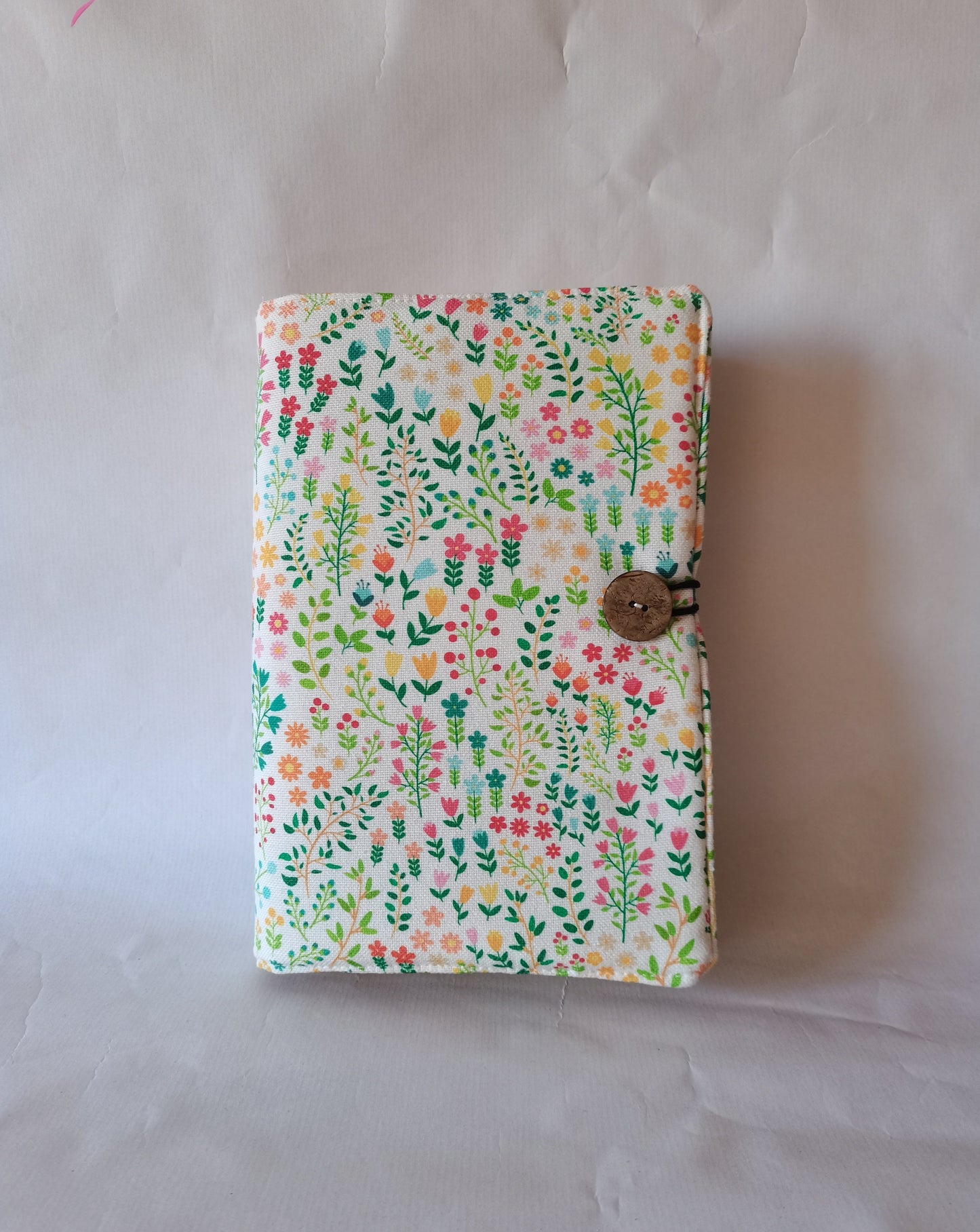 Funda solapas flores verdes