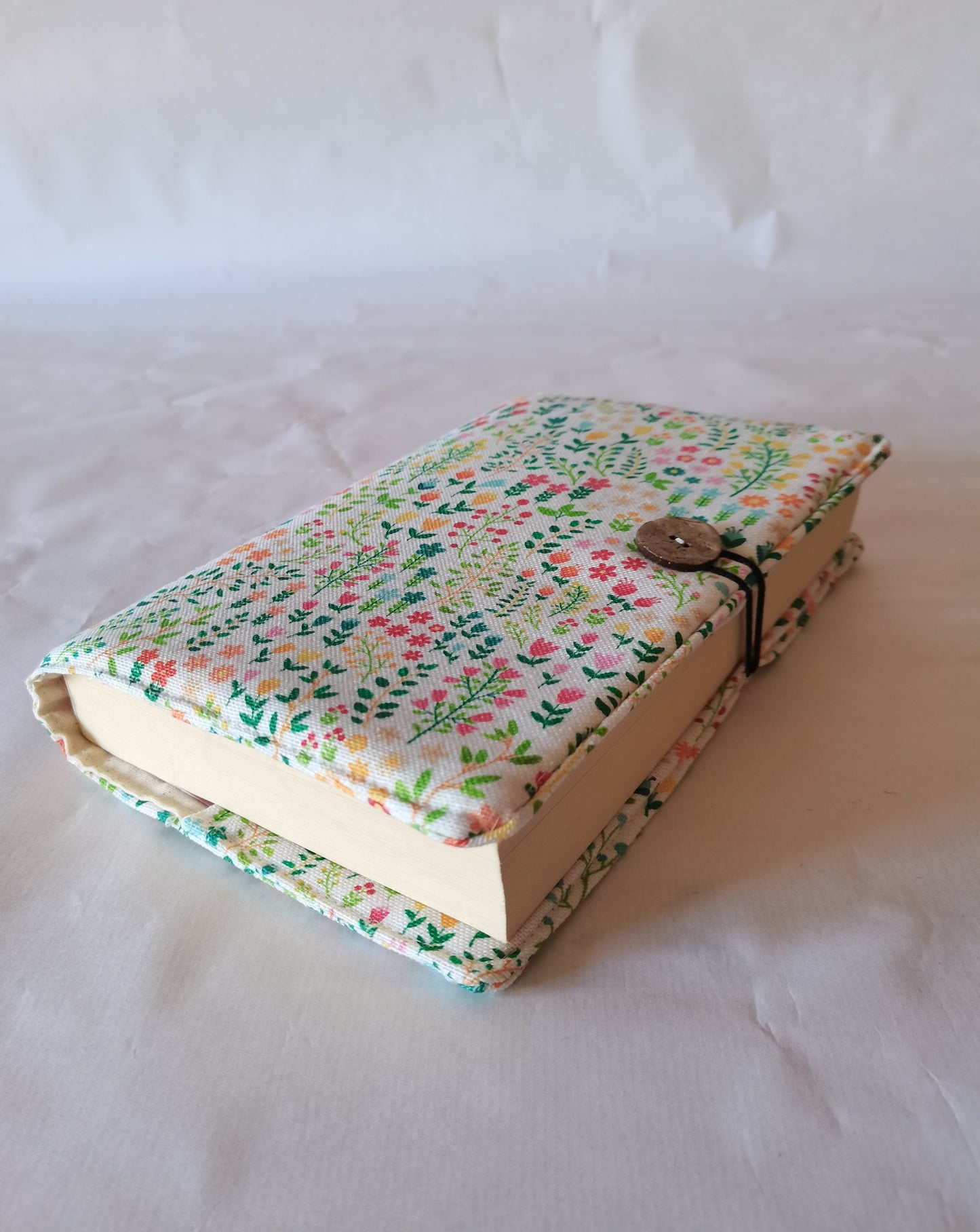 Funda solapas flores verdes