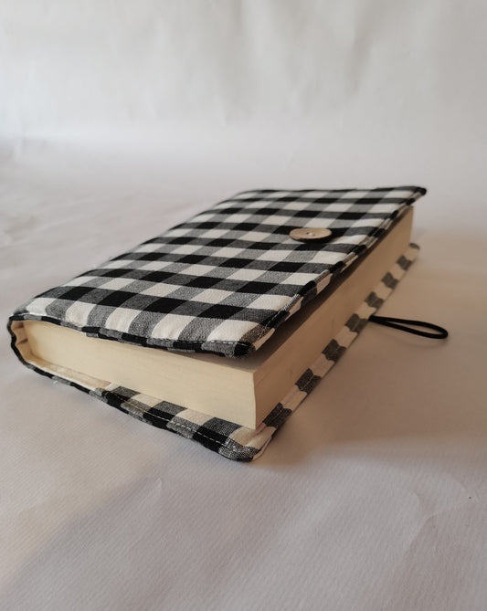 Funda Solapas Cuadro Vichy Negro